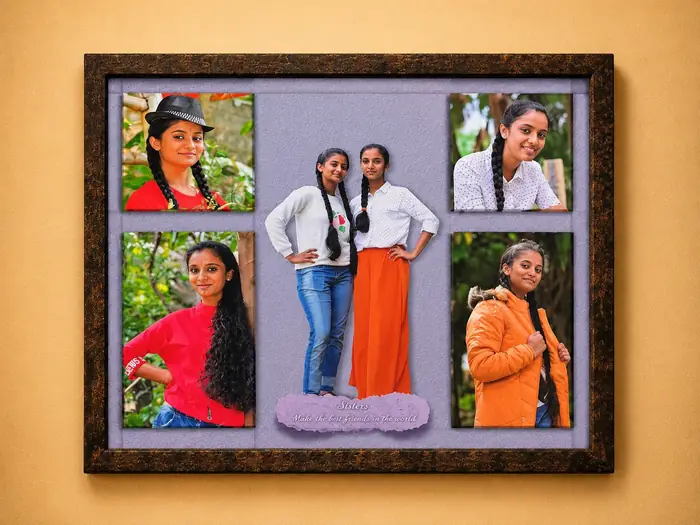 Custom family collage photo frame